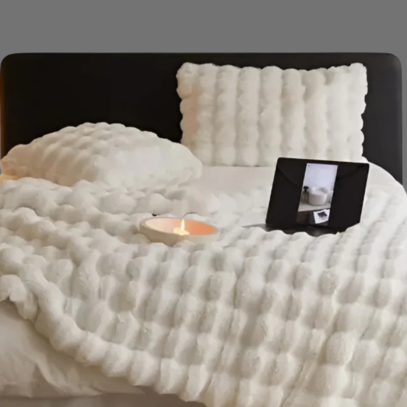 Warme und flauschige karierte Kuscheldecke – Komfort zum Verlieben