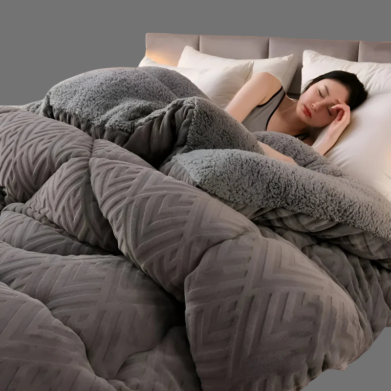 Wolkenweiche, doppelseitige Bettdecke – warm, waschbar und stilvoll