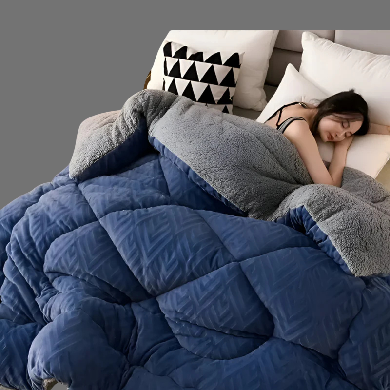 Wolkenweiche, doppelseitige Bettdecke – warm, waschbar und stilvoll