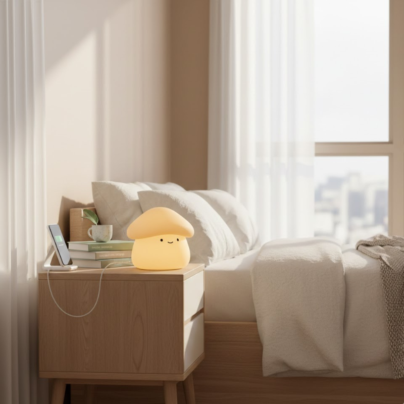 Tragbare Pilzlampe – Ambientebeleuchtung für Räume und Arbeitsbereiche