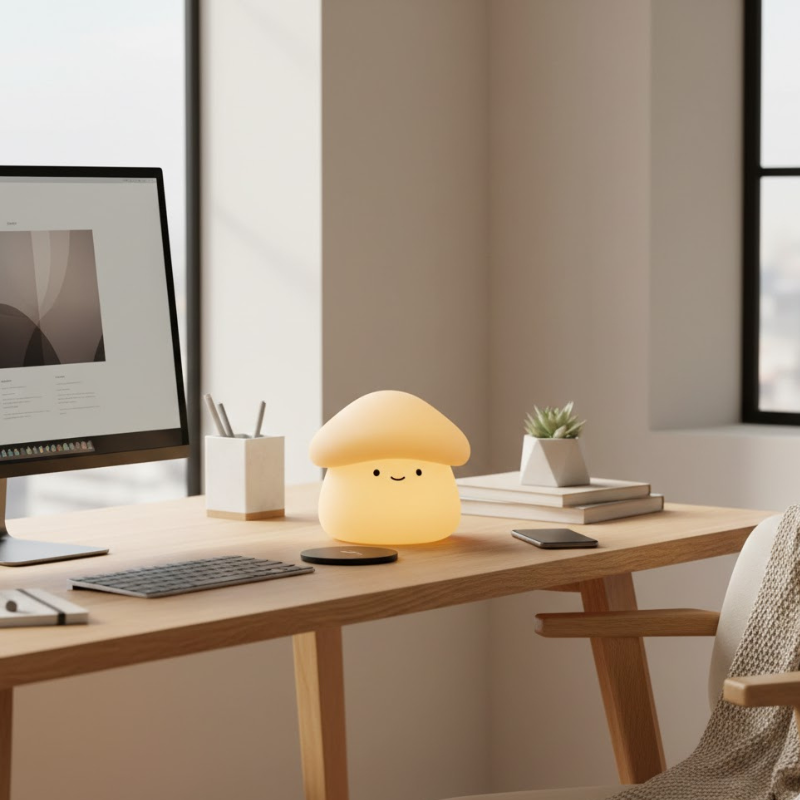 Tragbare Pilzlampe – Ambientebeleuchtung für Räume und Arbeitsbereiche