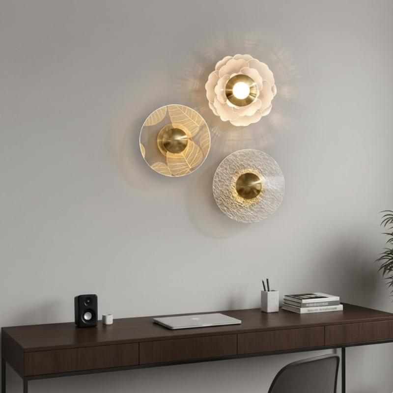 Moderne Blumenwandleuchte – Anspruchsvolles Wohnaccessoire