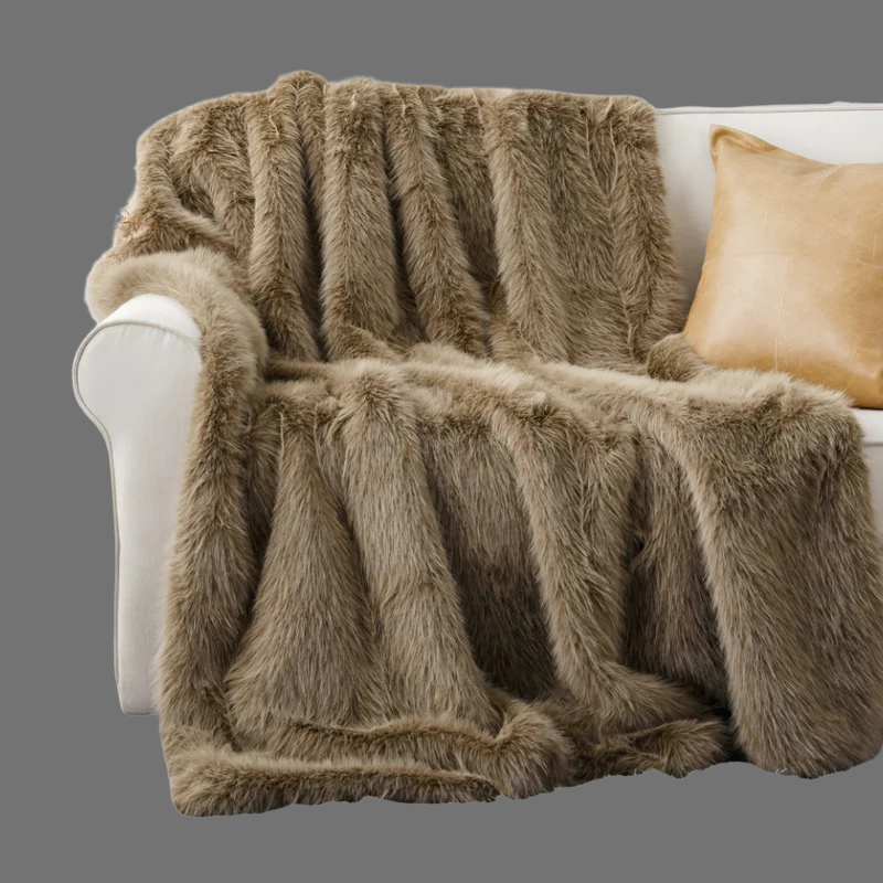 Ultraweiche Plüschdecke aus Kunstfell – Stilvoller Komfort für jedes Zimmer
