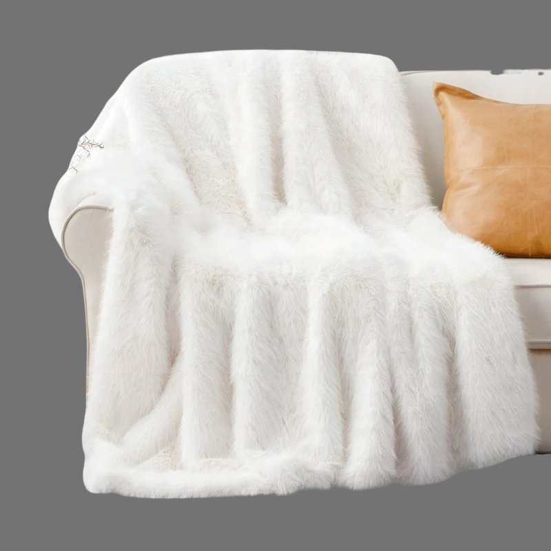 Ultraweiche Plüschdecke aus Kunstfell – Stilvoller Komfort für jedes Zimmer