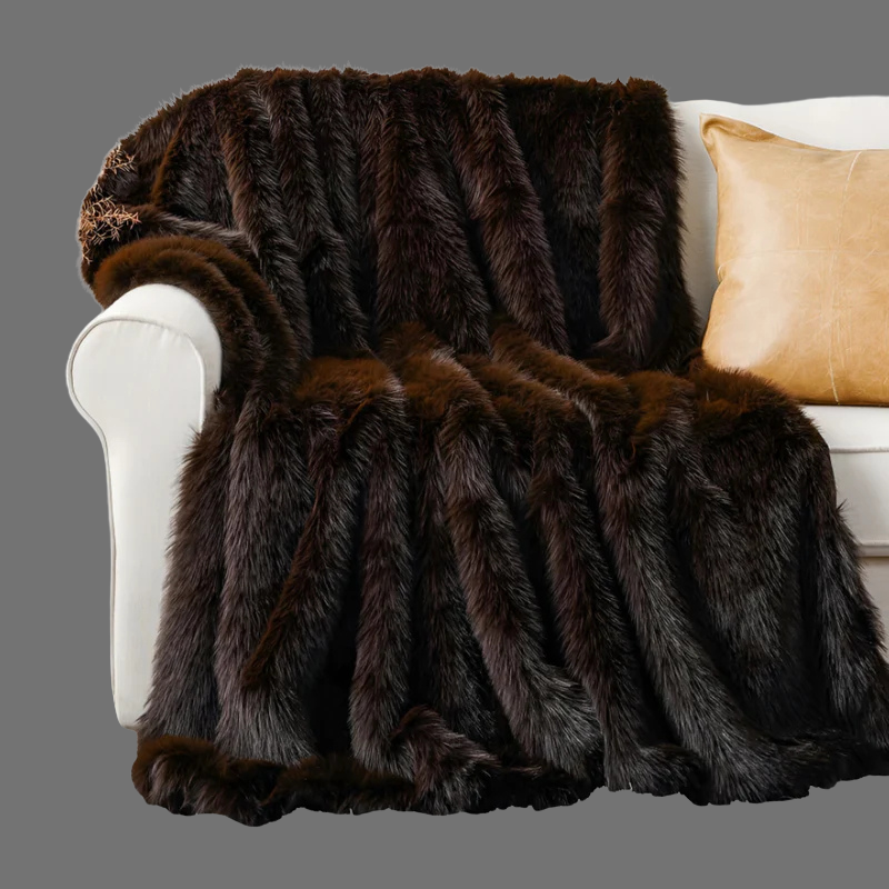 Ultraweiche Plüschdecke aus Kunstfell – Stilvoller Komfort für jedes Zimmer