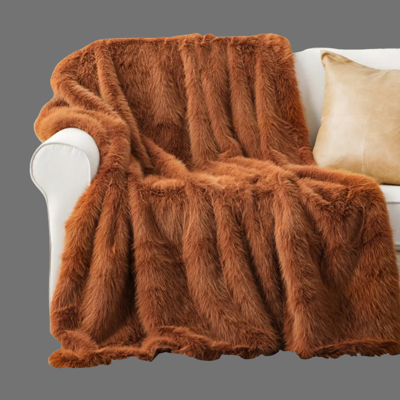 Ultraweiche Plüschdecke aus Kunstfell – Stilvoller Komfort für jedes Zimmer