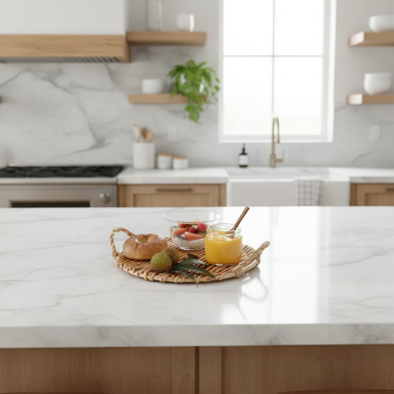 Handgefertigtes Serviertablett aus Rattan – Stilvolles, geflochtenes Wohnaccessoire & Servieraccessoire