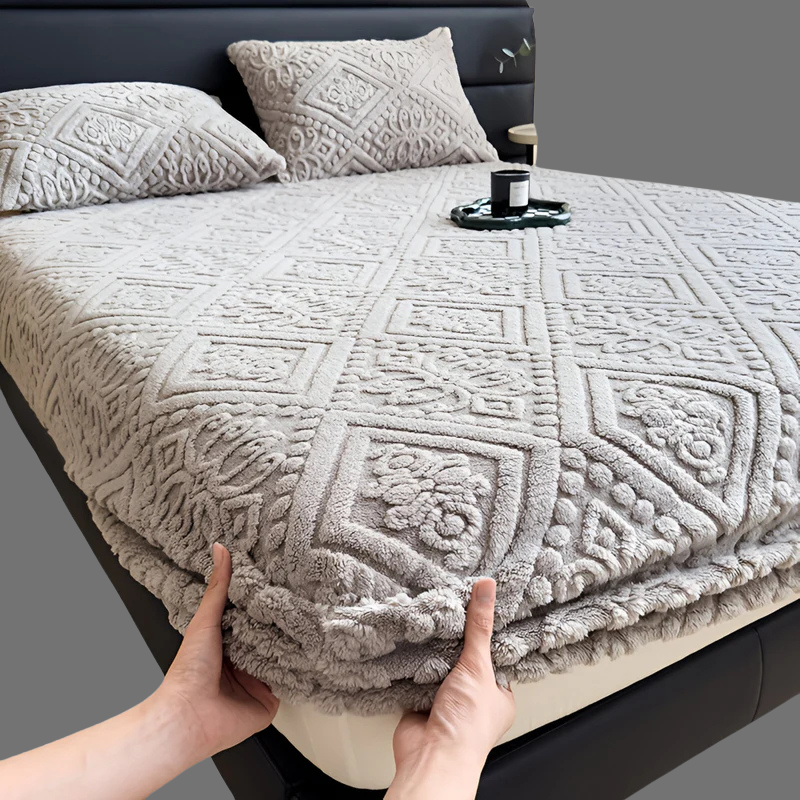 Ultraweiches Plüsch-Spannbettlaken – Dicke Winterbettwäsche für maximalen Komfort