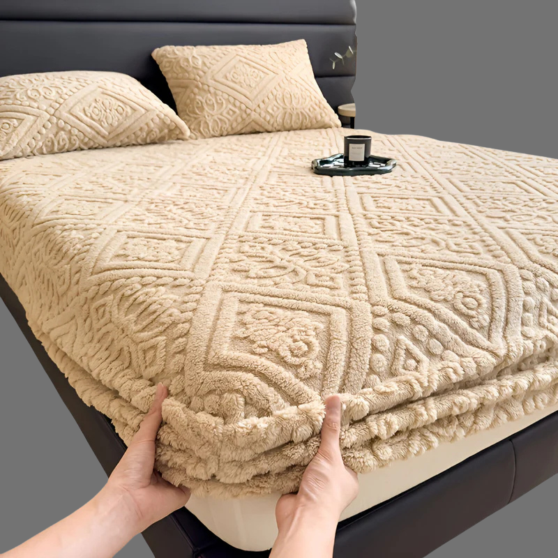 Ultraweiches Plüsch-Spannbettlaken – Dicke Winterbettwäsche für maximalen Komfort