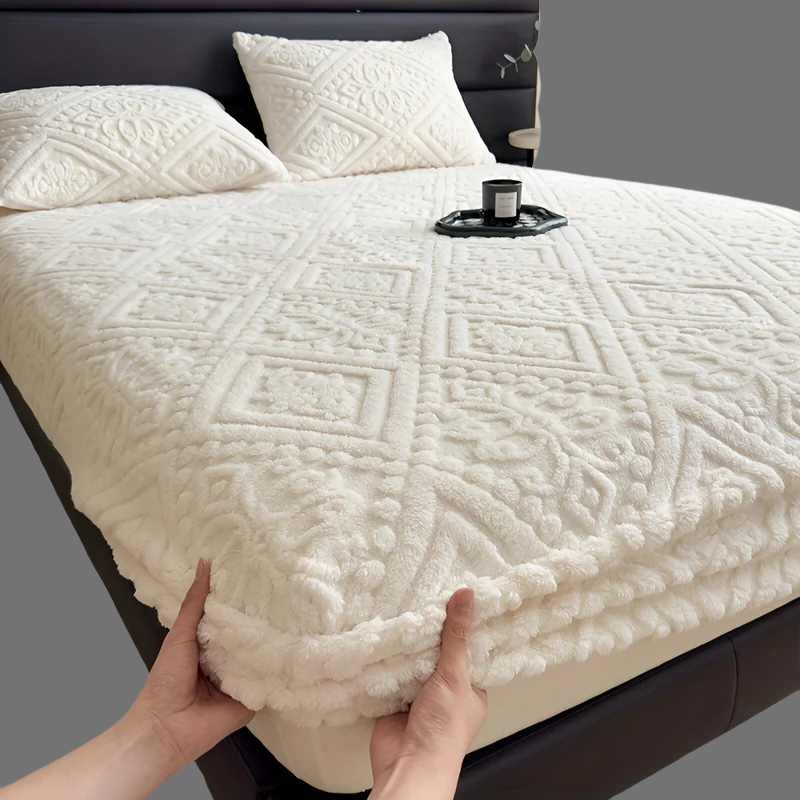Ultraweiches Plüsch-Spannbettlaken – Dicke Winterbettwäsche für maximalen Komfort
