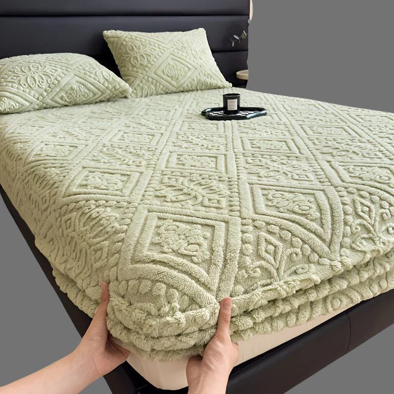 Ultraweiches Plüsch-Spannbettlaken – Dicke Winterbettwäsche für maximalen Komfort