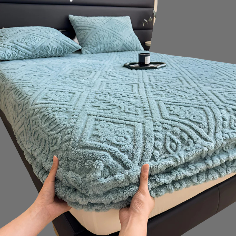 Ultraweiches Plüsch-Spannbettlaken – Dicke Winterbettwäsche für maximalen Komfort