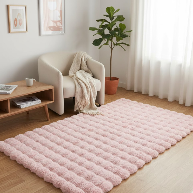 Weicher und stilvoller Kunstfellteppich – rutschfester Komfort für jeden Raum