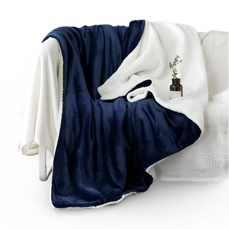 Ultraweiche Flanell-Sherpa-Decke – Dick, kuschelig und flauschig