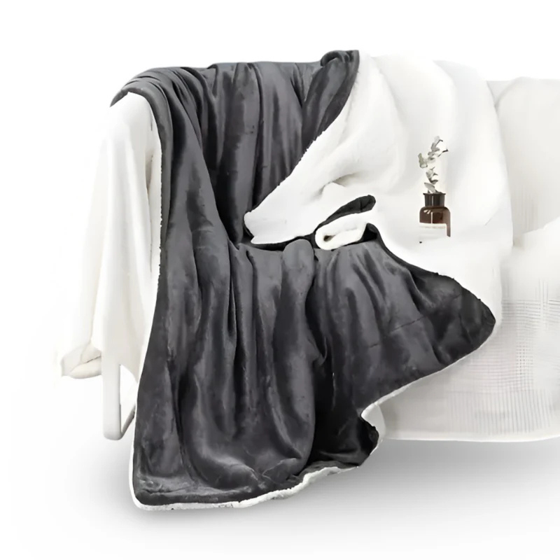 Ultraweiche Flanell-Sherpa-Decke – Dick, kuschelig und flauschig