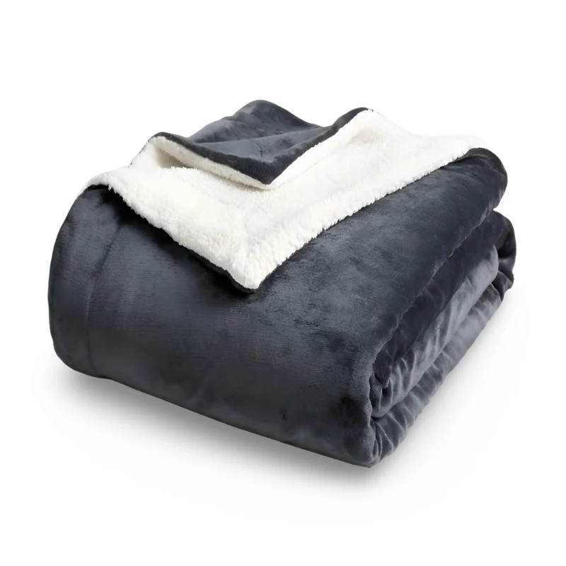 Ultraweiche Flanell-Sherpa-Decke – Dick, kuschelig und flauschig