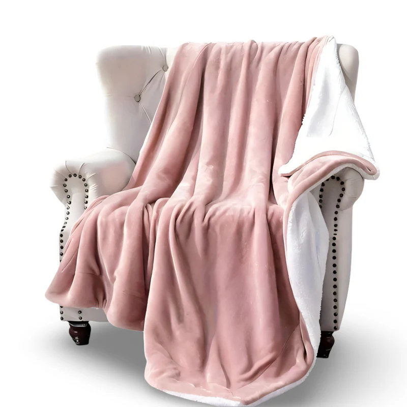 Ultraweiche Flanell-Sherpa-Decke – Dick, kuschelig und flauschig