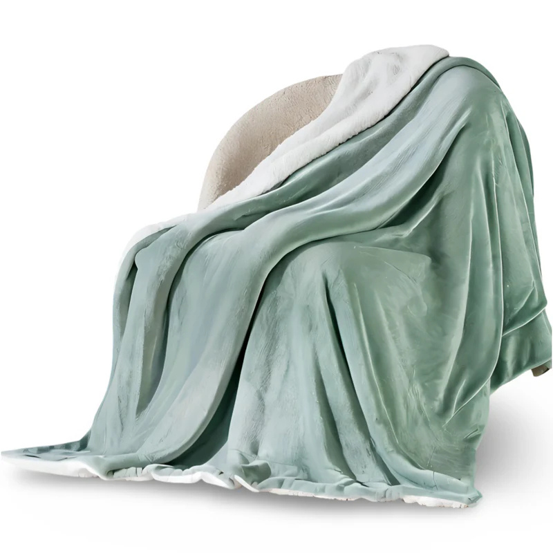 Ultraweiche Flanell-Sherpa-Decke – Dick, kuschelig und flauschig