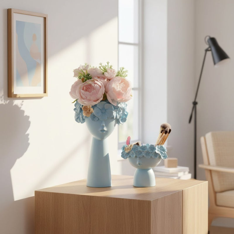 Blumen-inspirierter Tiara-Behälter – farbenfrohe, dekorative Aufbewahrung für Zuhause