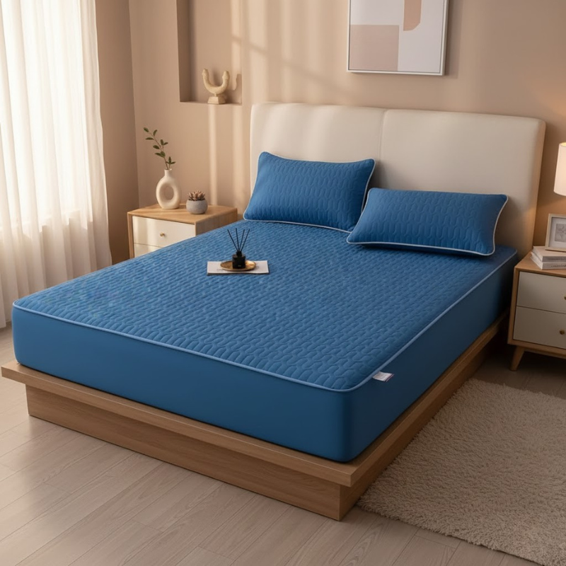 Ganzjahres-Plüschmatratzenbezug – weich, dick und wasserabweisend