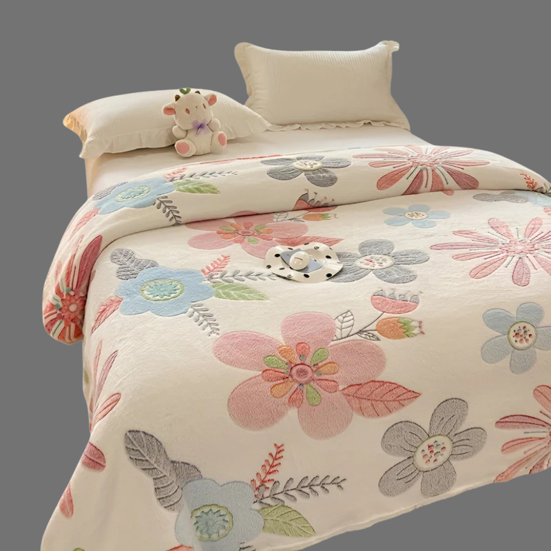 Ultraweiche Korallenfleece-Decke – Kuschelige Ganzjahresdecke für Zuhause