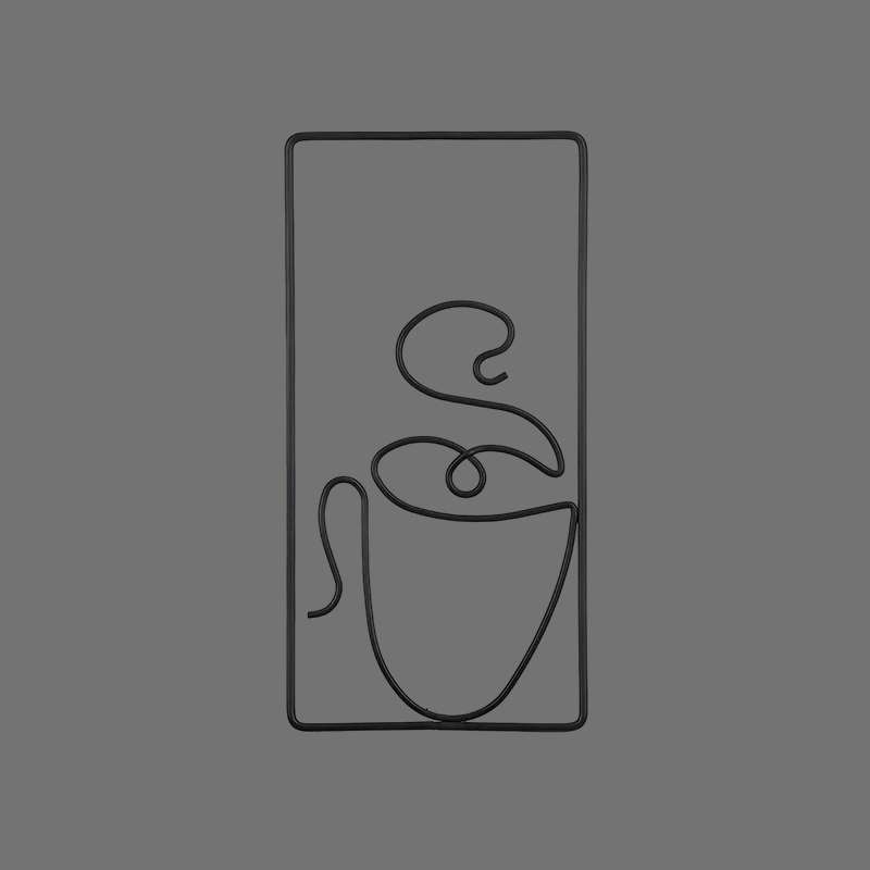 Moderne Café-Wandkunst – Trendige Akzente für gemütliche Interieurs