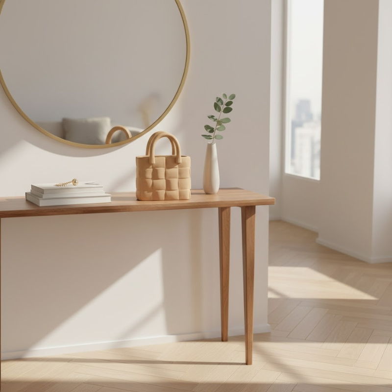 Handgefertigte, strukturierte Vase – Stilvolles Dekorationselement für Innenräume