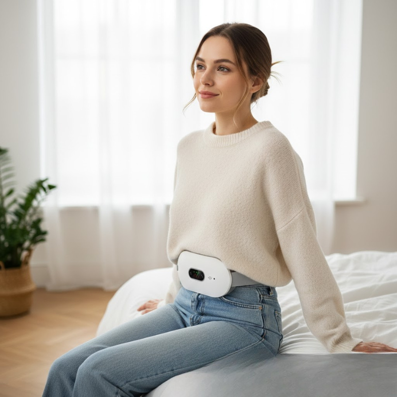 Persönliches Wärme- und Vibrationsmassagegerät – Schnelle Linderung von Menstruationsbeschwerden