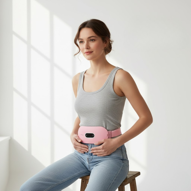 Persönliches Wärme- und Vibrationsmassagegerät – Schnelle Linderung von Menstruationsbeschwerden
