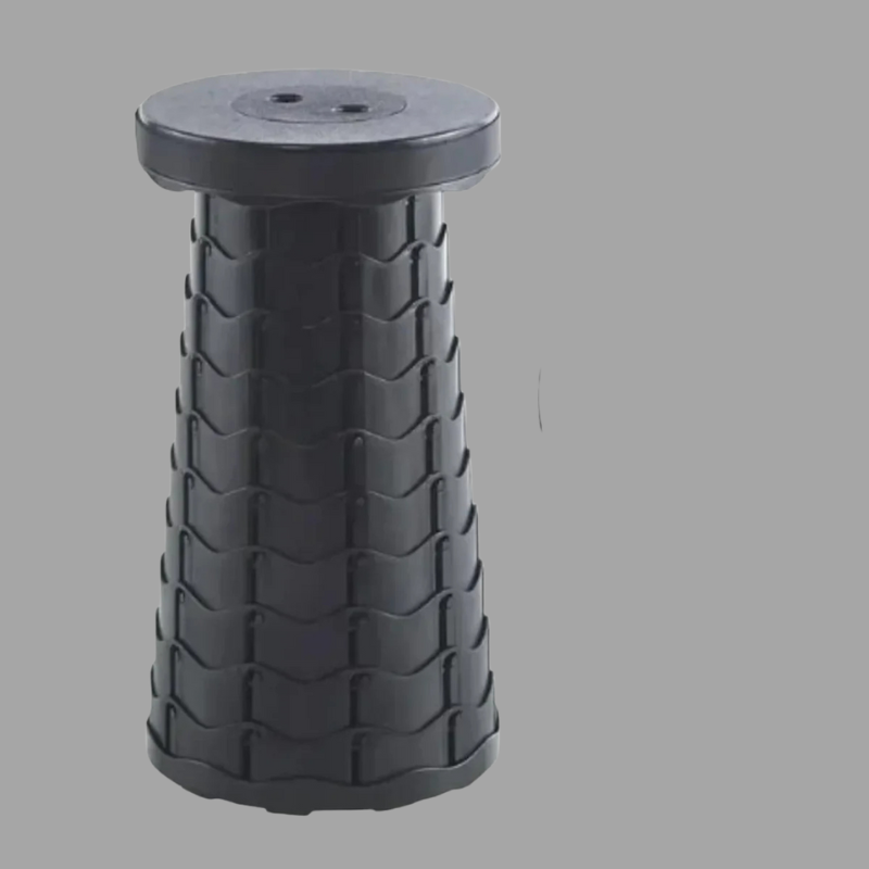 Tragbarer, verstellbarer Teleskophocker – rutschfester Reisesitz