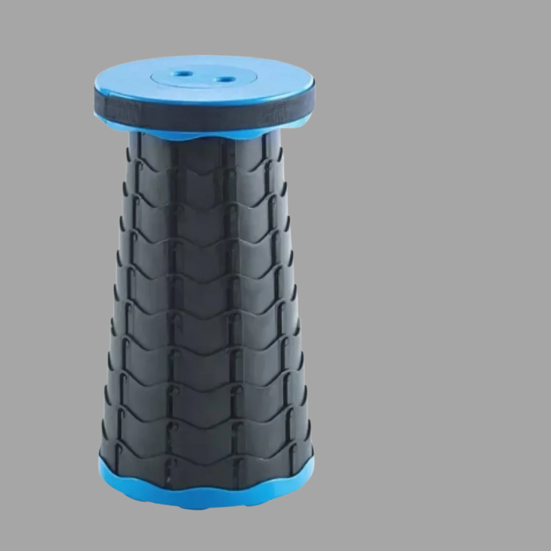 Tragbarer, verstellbarer Teleskophocker – rutschfester Reisesitz