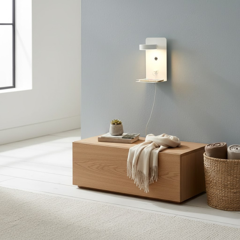 LED-Nachtlampe mit mehreren Betrachtungswinkeln – Drehbares Design mit integriertem Ladegerät