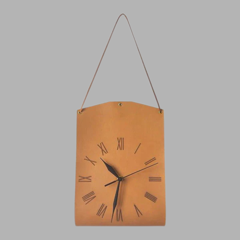 Schicke Wanduhr im Handtaschen-Design – Trendiges Wohnaccessoire