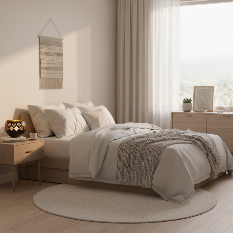 Kerzenlampe mit floralem Muster – Sanftes, dekoratives Licht