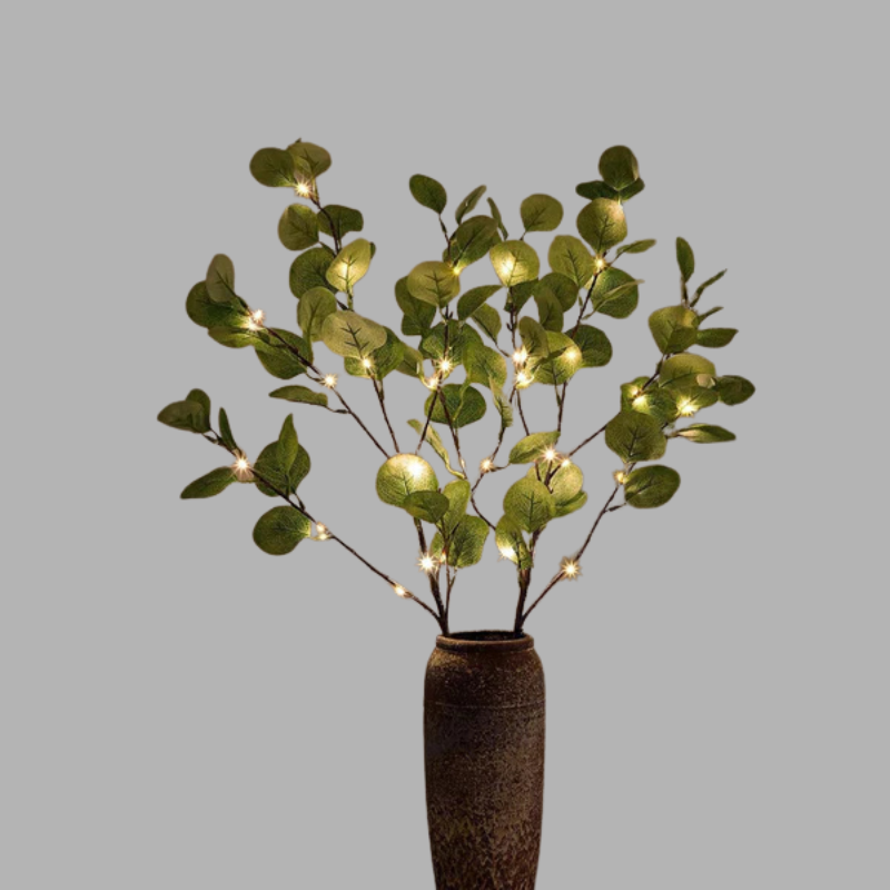 Skandinavische LED-Leuchte im Olivenzweig-Design – Elegante Ambiente-Wohndekoration