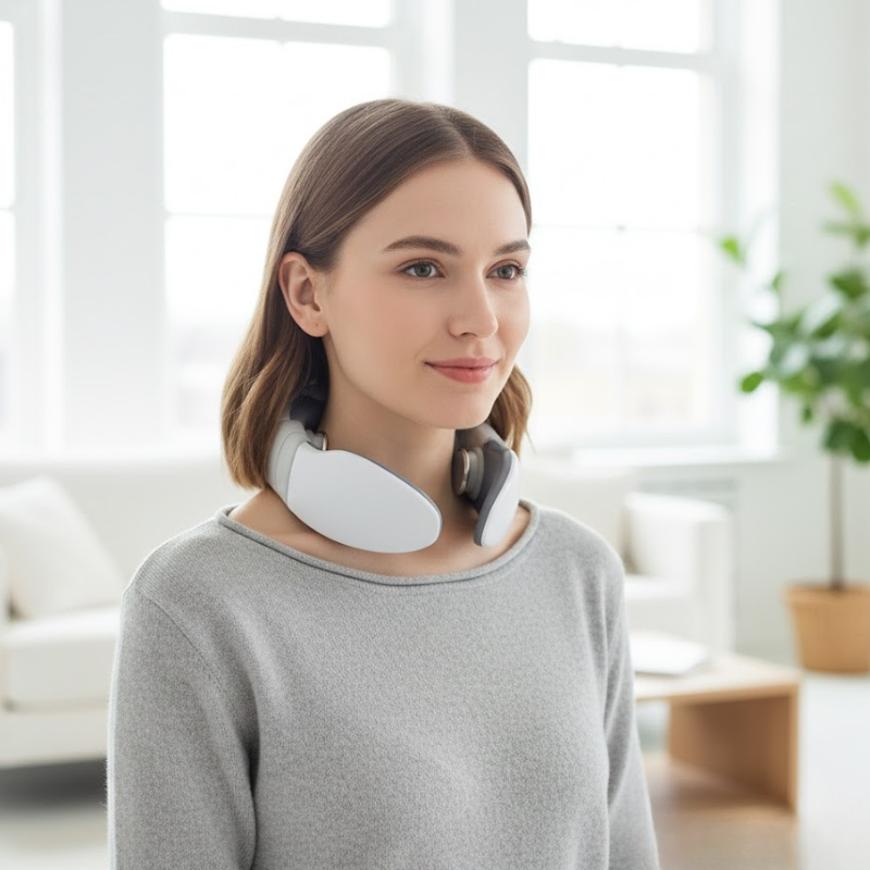 Wiederaufladbares Nackenmassagegerät – Tiefengewebsmassage & Entspannung