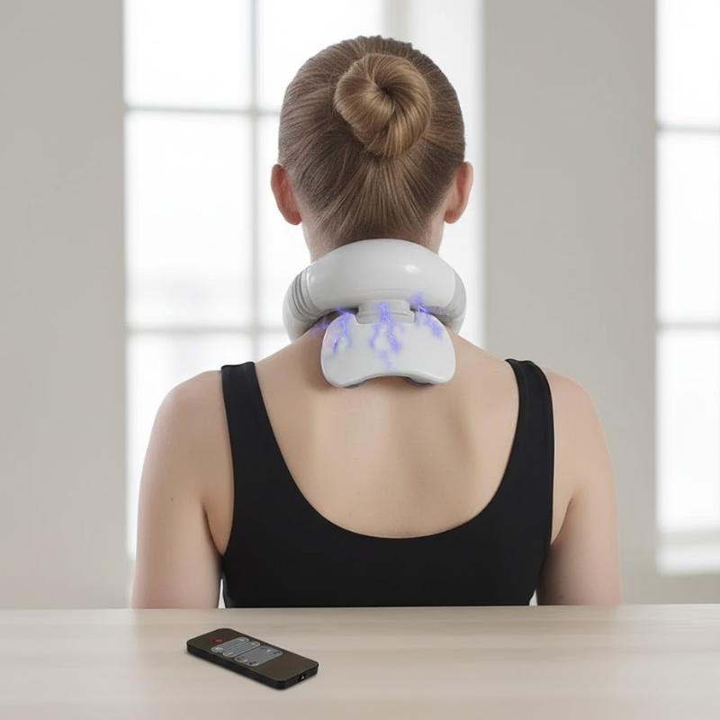 Wiederaufladbares Nackenmassagegerät – Tiefengewebsmassage & Entspannung