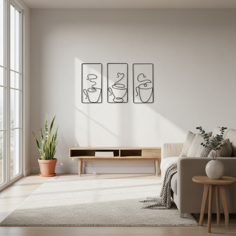 Moderne Café-Wandkunst – Trendige Akzente für gemütliche Interieurs