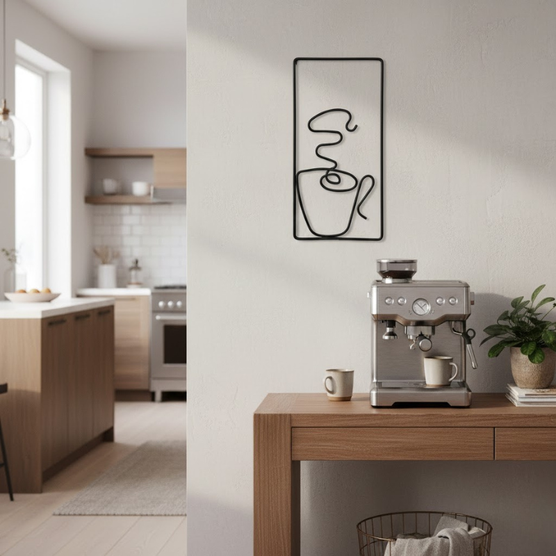 Moderne Café-Wandkunst – Trendige Akzente für gemütliche Interieurs