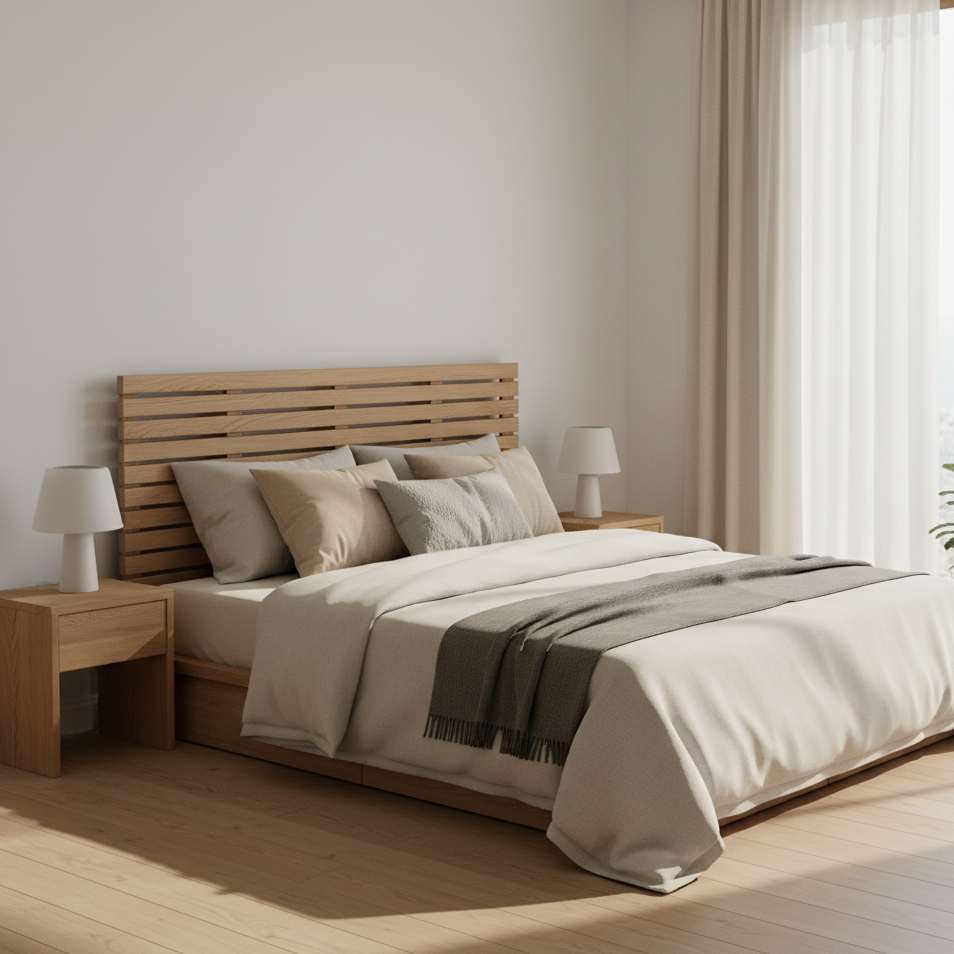 Leinen-Bettwäsche-Set (Offwhite)