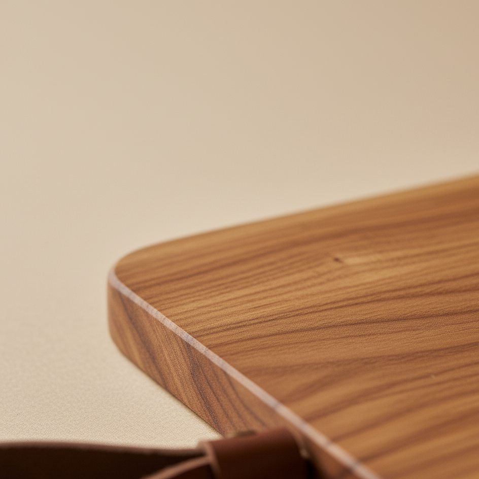 Holz-Servierbrett mit Griff