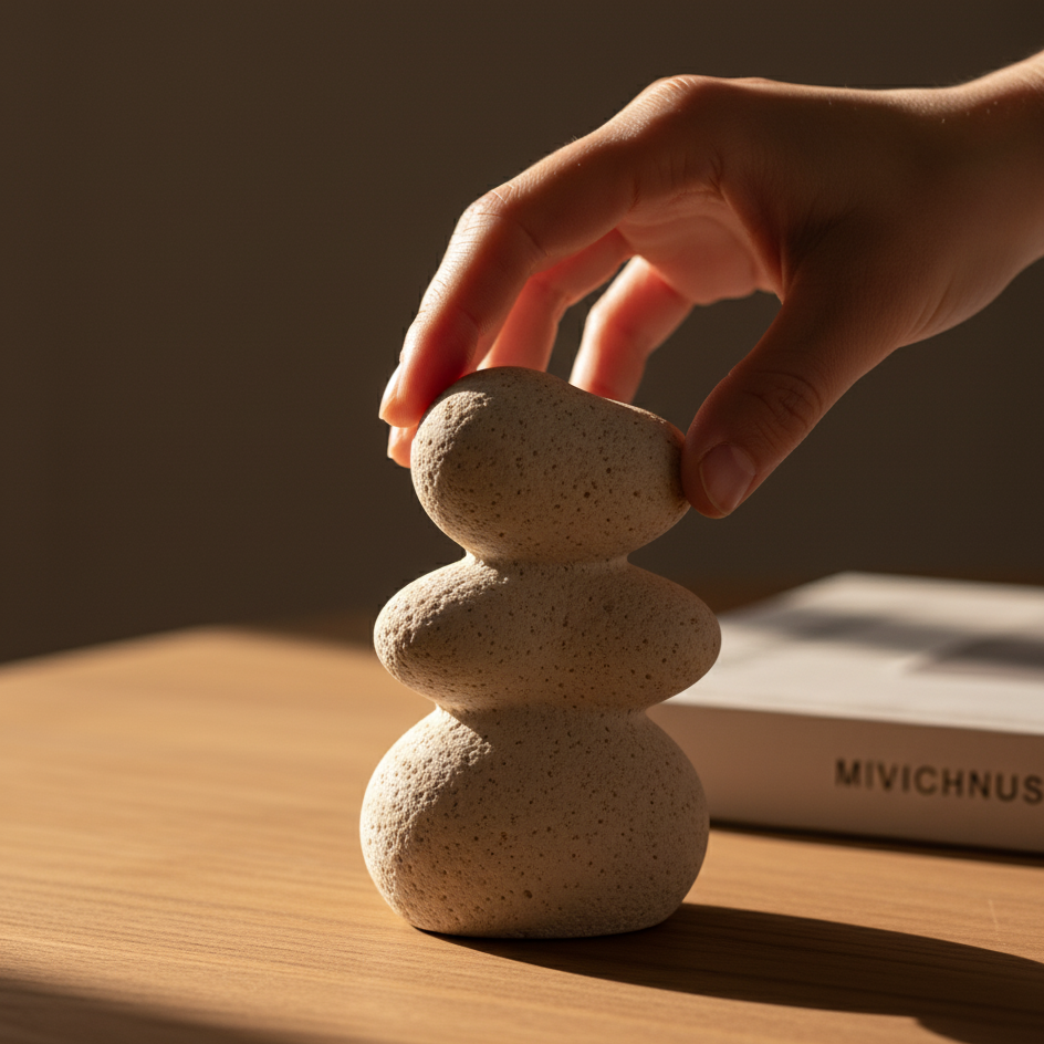 Deko-Handskulptur (Sandstein-Optik)