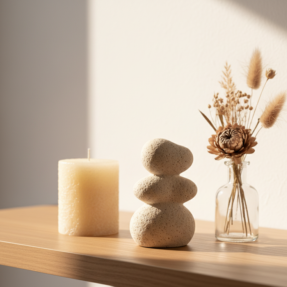 Deko-Handskulptur (Sandstein-Optik)