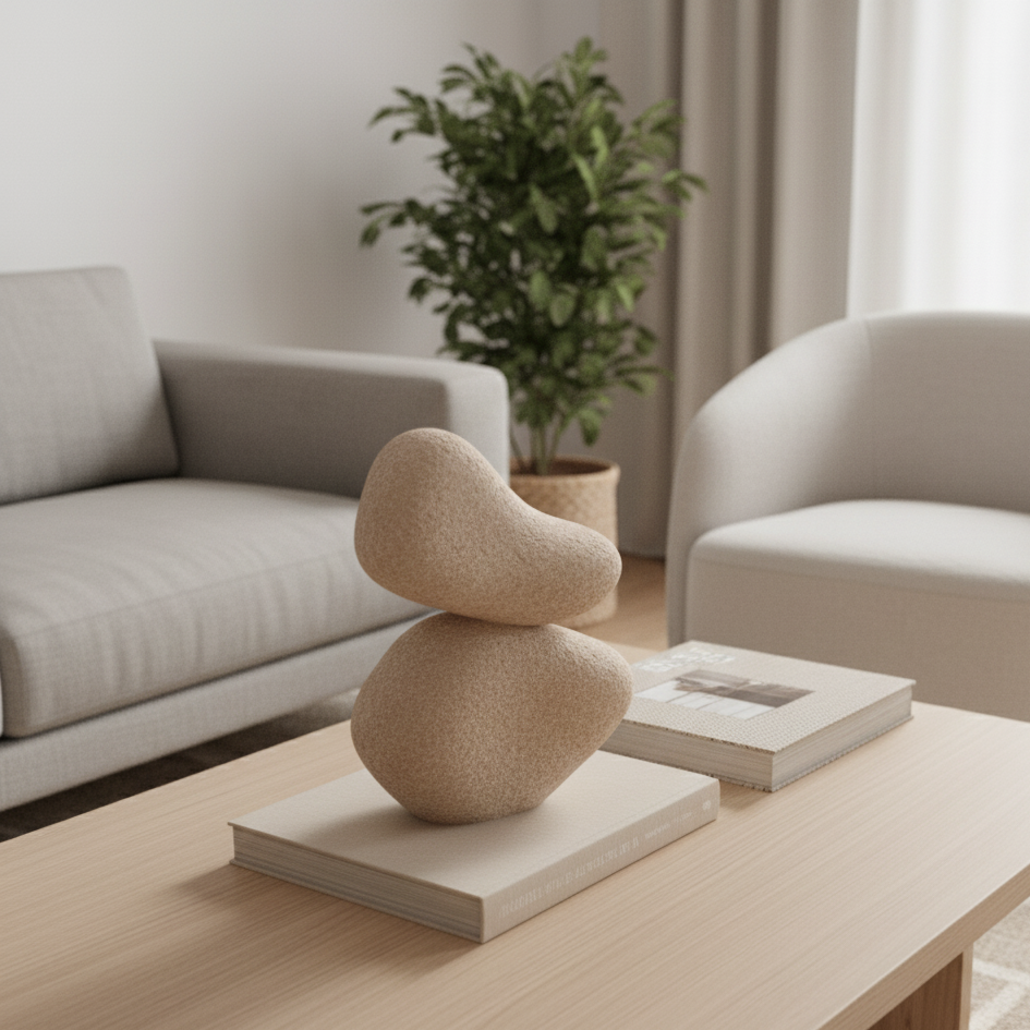 Deko-Handskulptur (Sandstein-Optik)