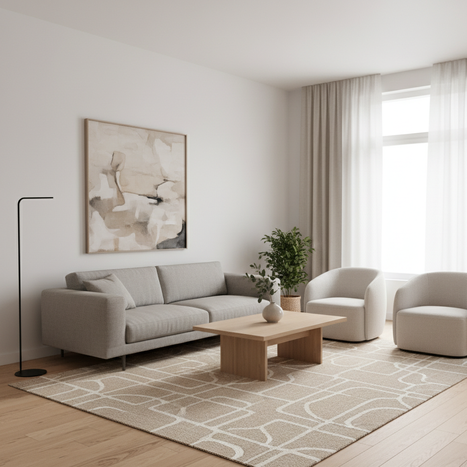 Teppich mit geometrischem Muster