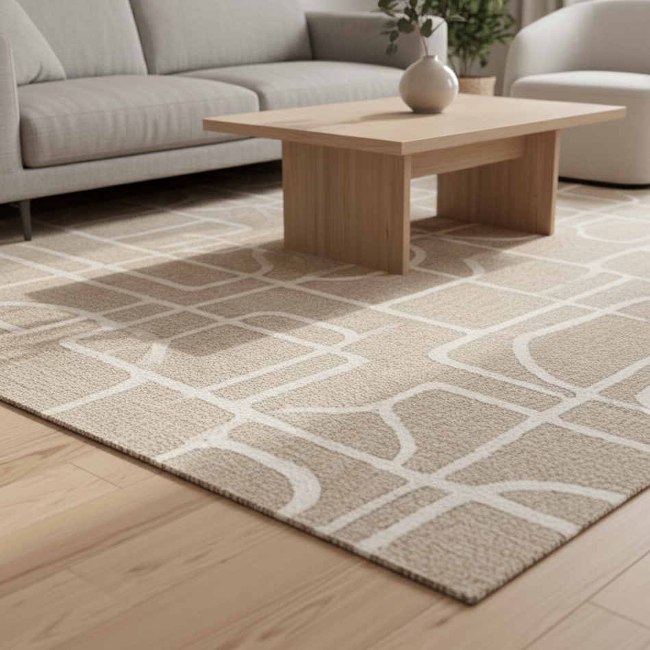 Teppich mit geometrischem Muster